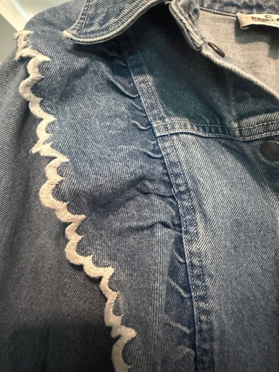 Sea New York Mara Denim Ruffle Dress - Picture 6 of 6